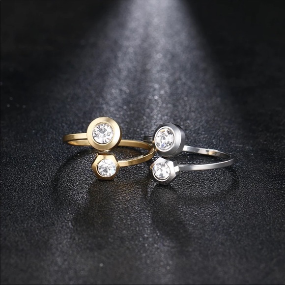 AISHA ♡ SILVER AAA Cubic Zirconia RING Size 9 - Picture 3 of 7